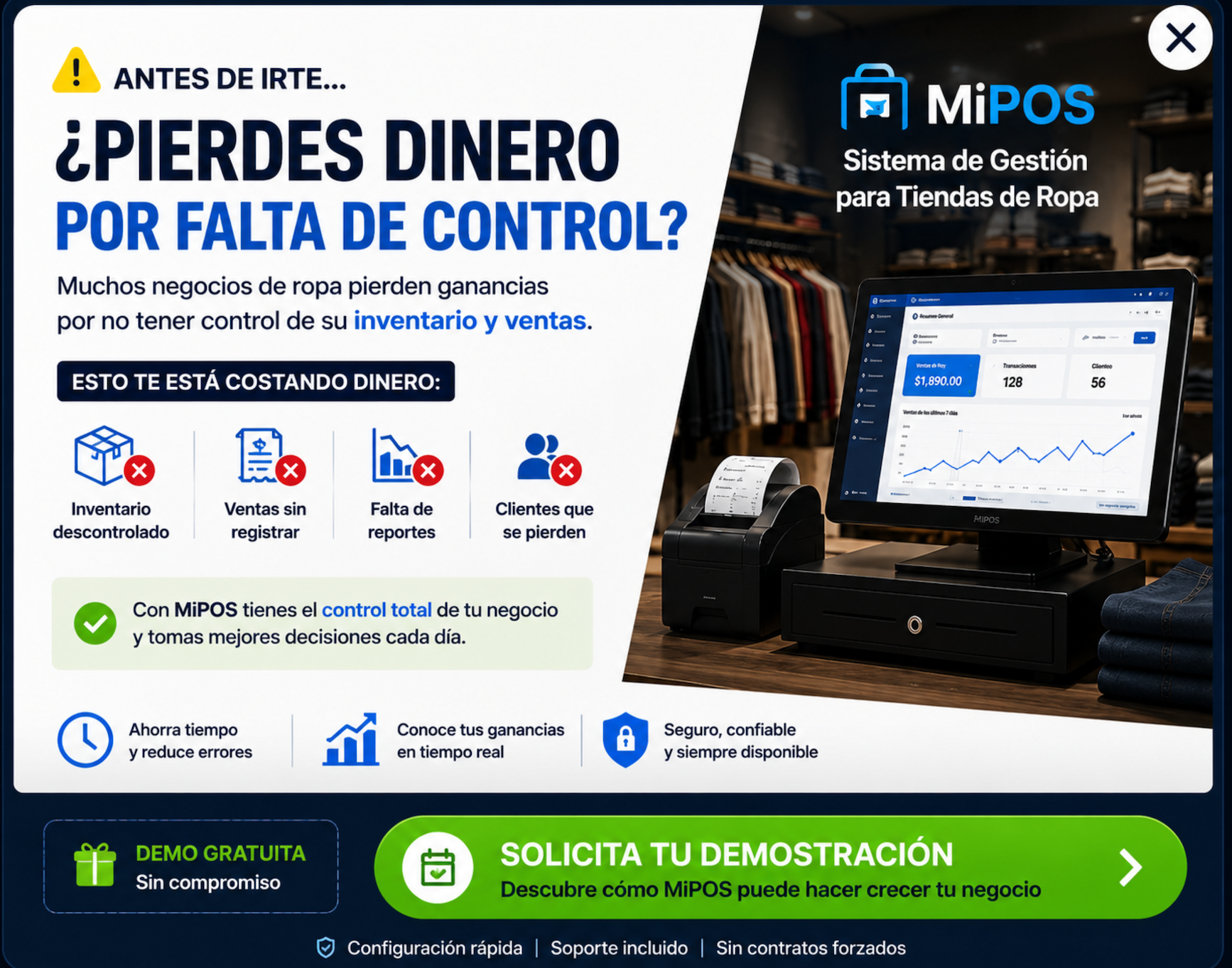 Promoción sistema POS Tecstudios